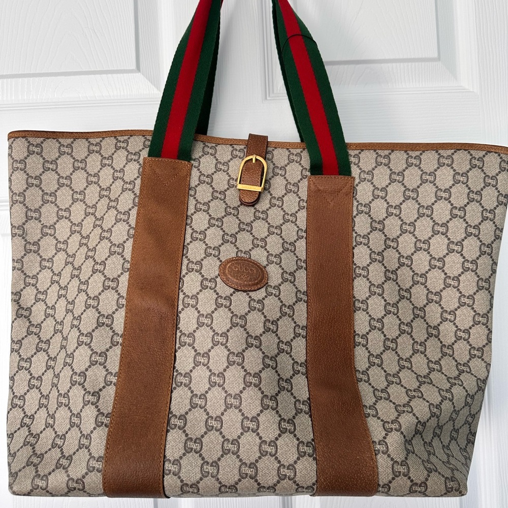 Gucci Plus Vintage GG Supreme Tote Bag